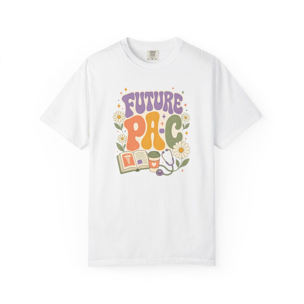 Future PA-C floral Comfort Colors 1717 tee in White