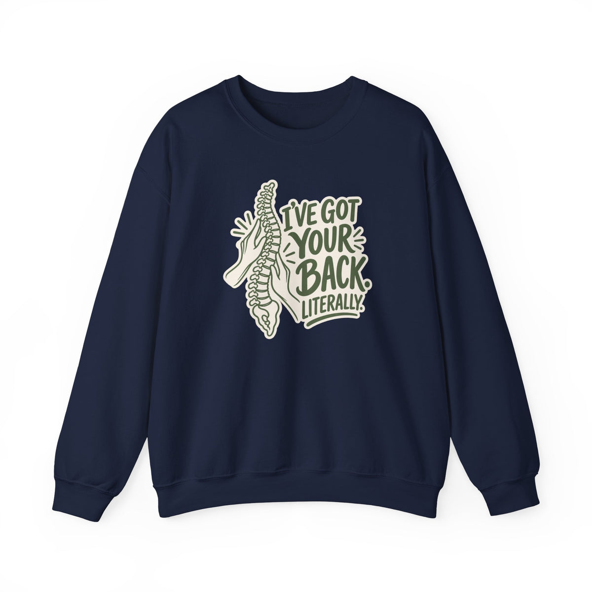 I've Got Your Back Literally Sweatshirt in Navy