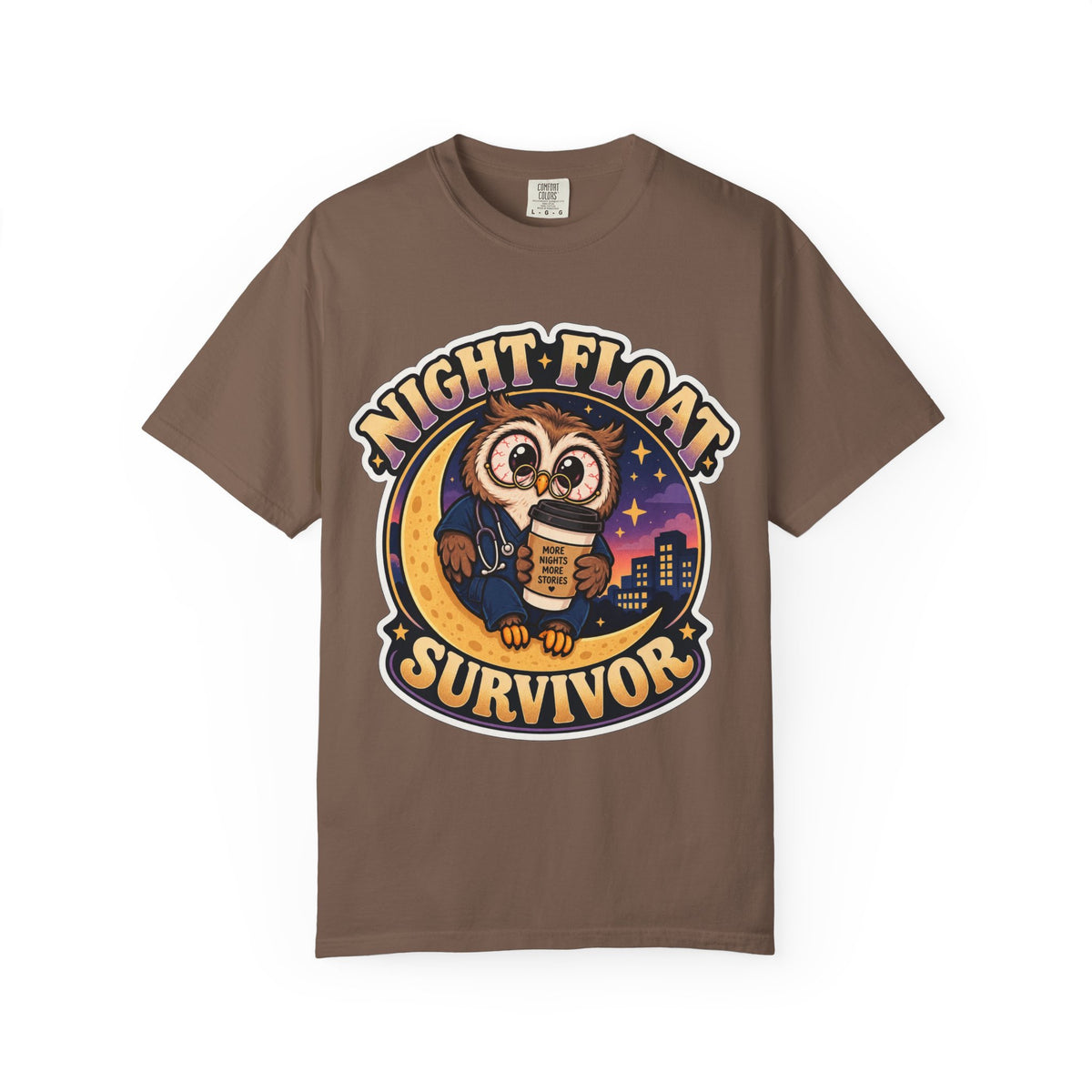 Night Float Survivor Shirt in Espresso