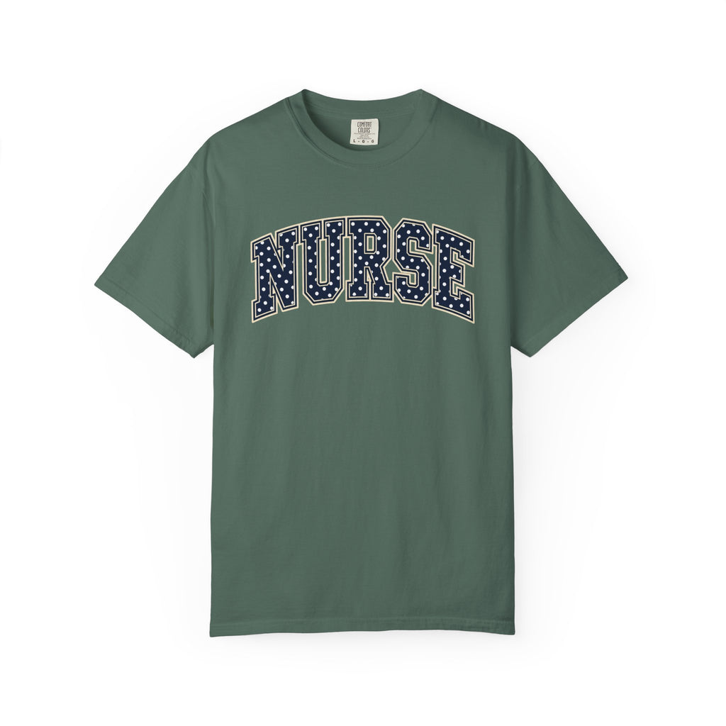 Nurse Varsity Shirt in Blue Spruce