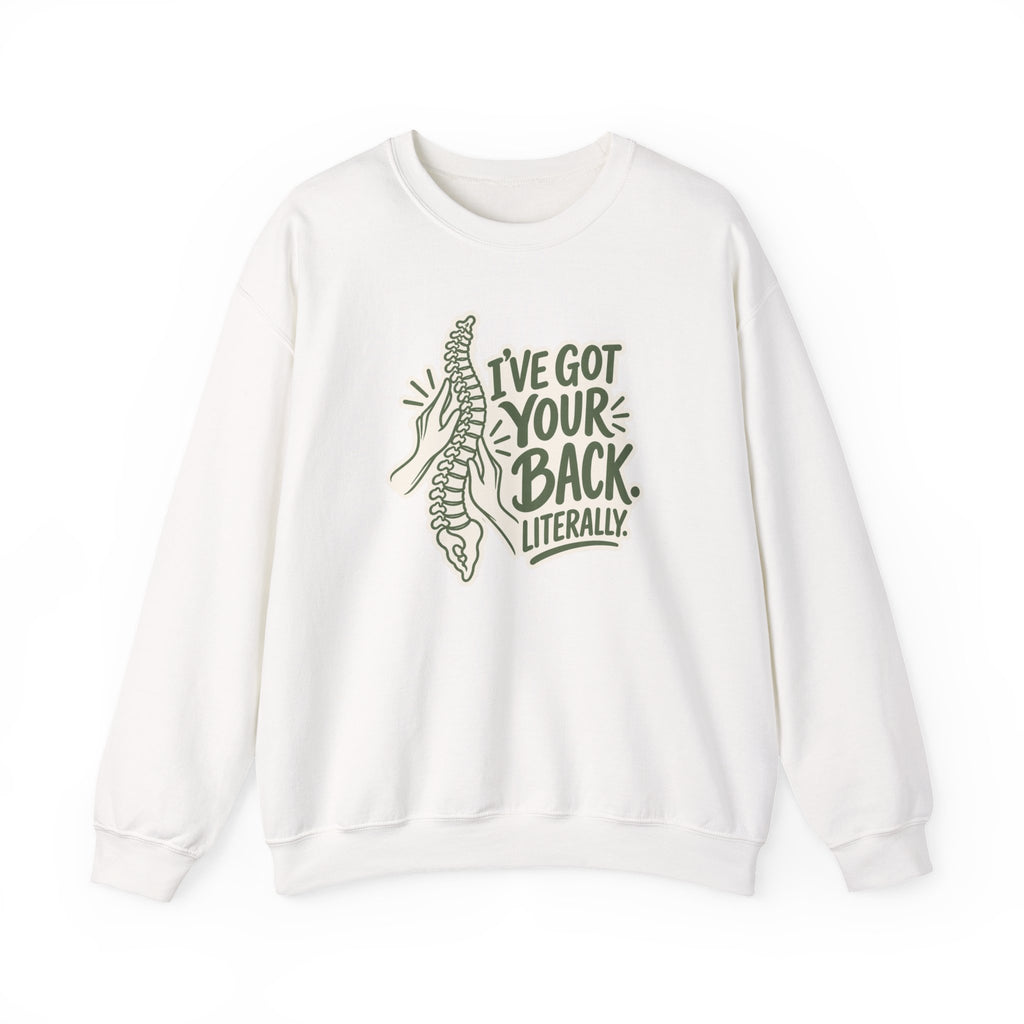 I've Got Your Back Literally Sweatshirt in White