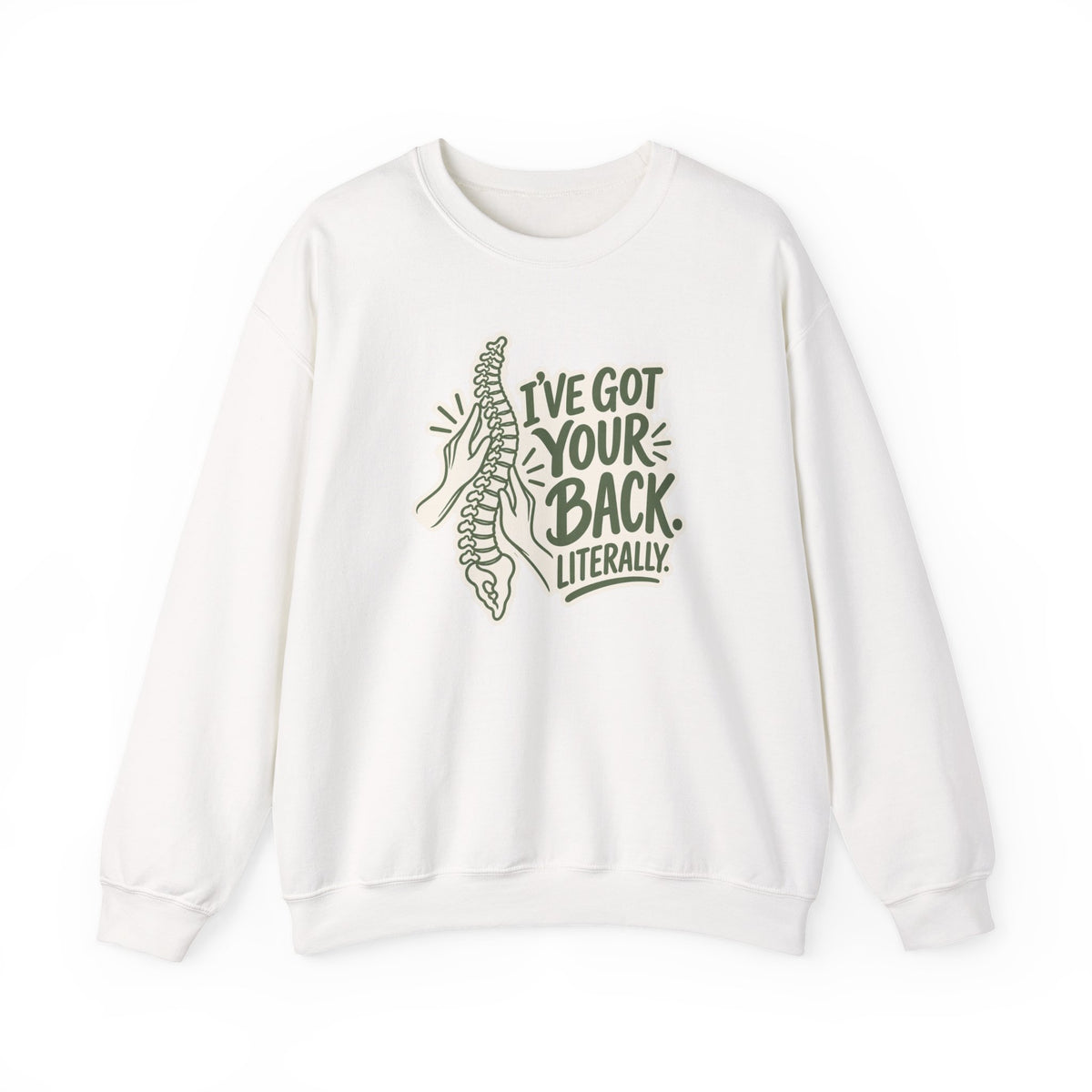 I've Got Your Back Literally Sweatshirt in White