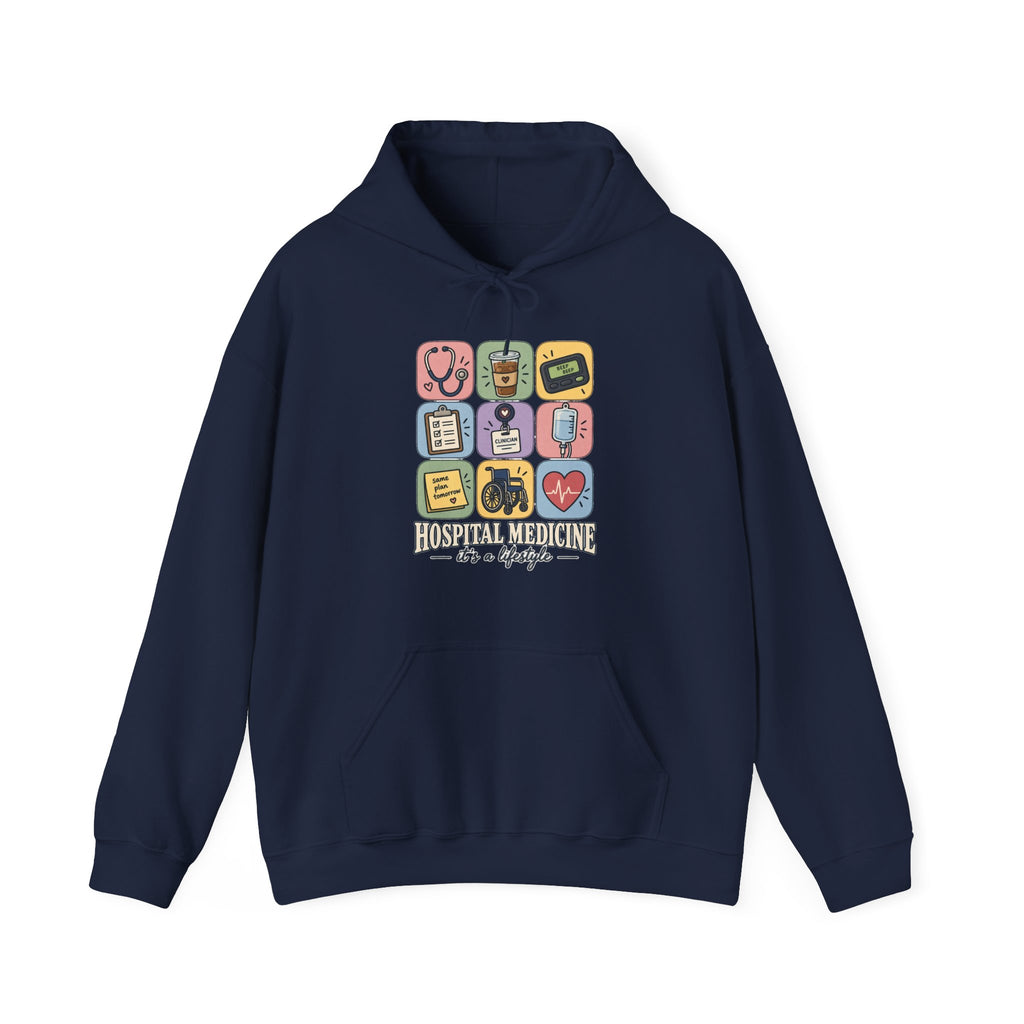 Hospital Medicine It's a Lifestyle Hoodie in Navy