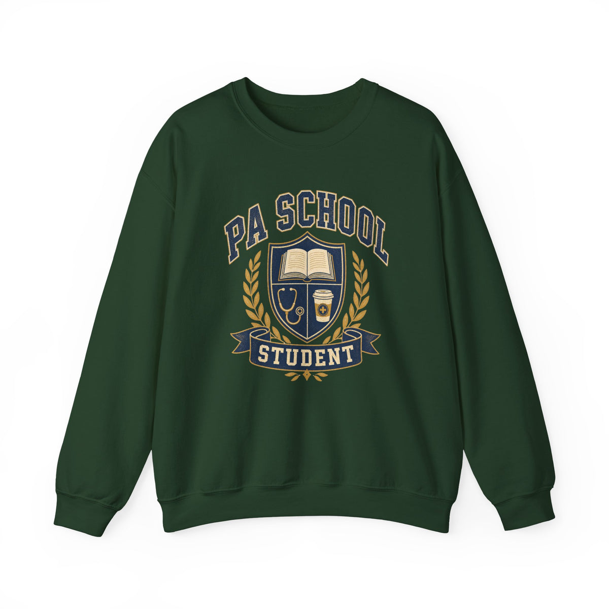 PA School Student Gildan 18000 sweatshirt in Forest Green