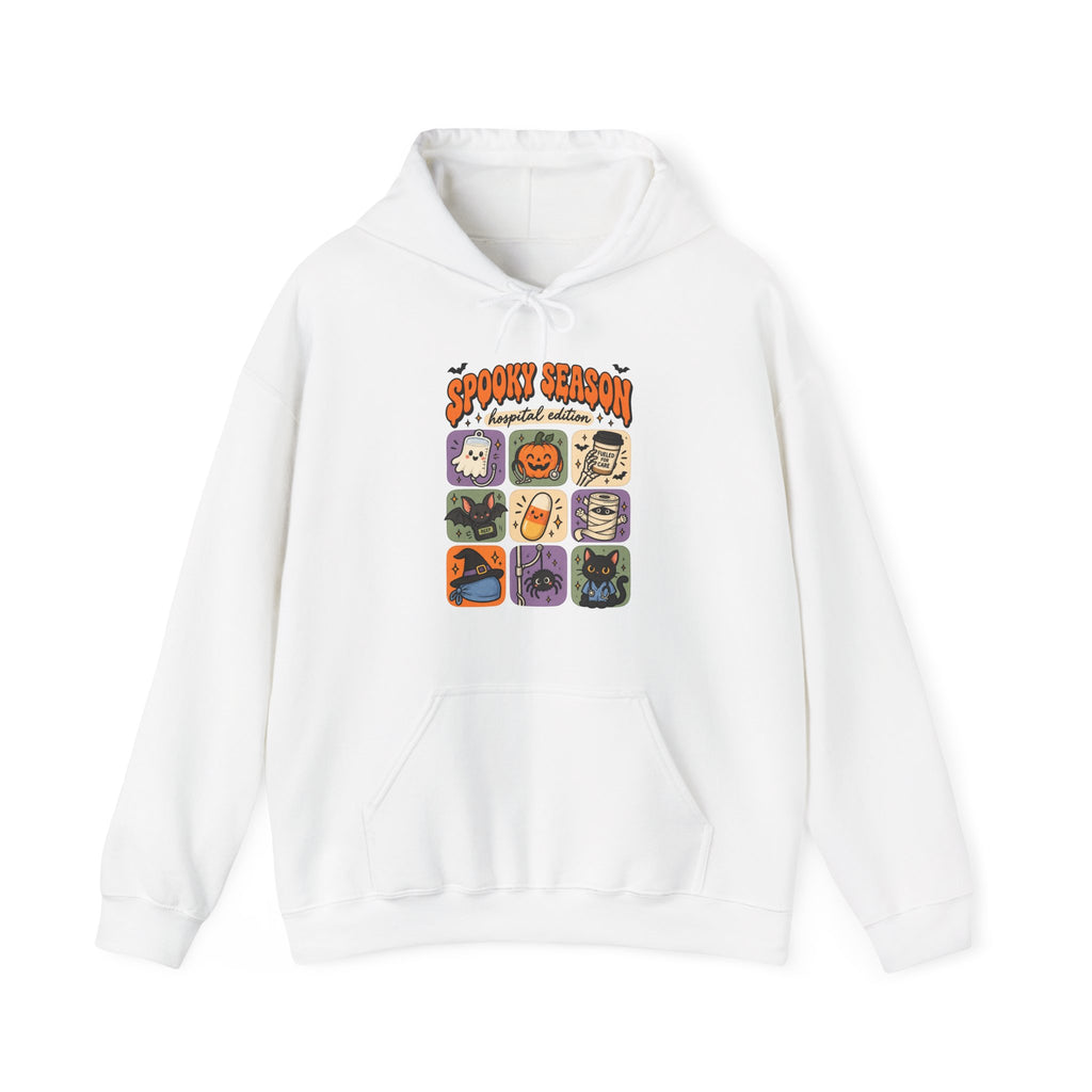 Spooky Season Hospital Edition Hoodie in White