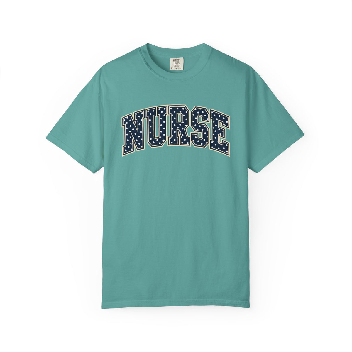 Nurse Varsity Shirt in Seafoam