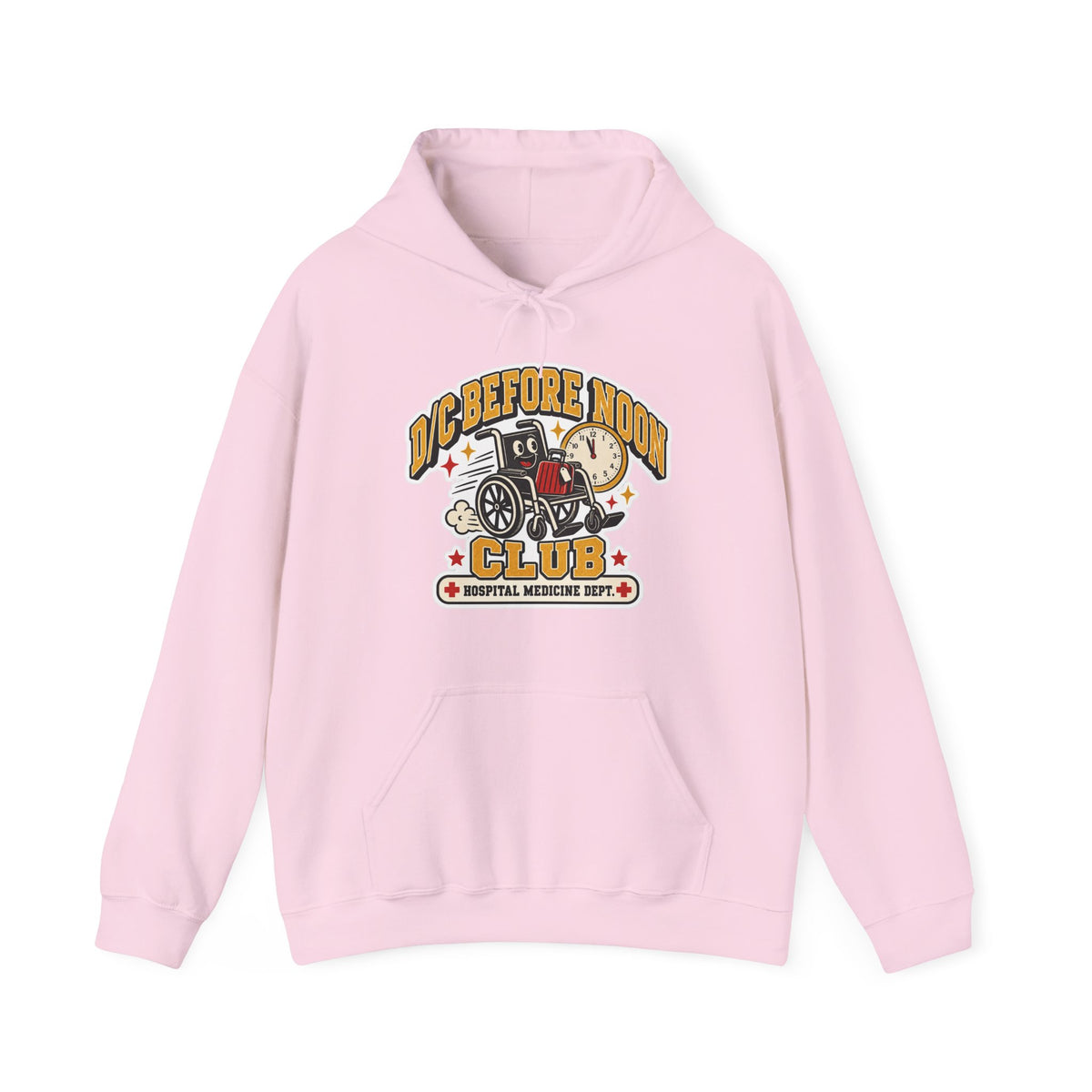 D/C Before Noon Club Hoodie in Light Pink
