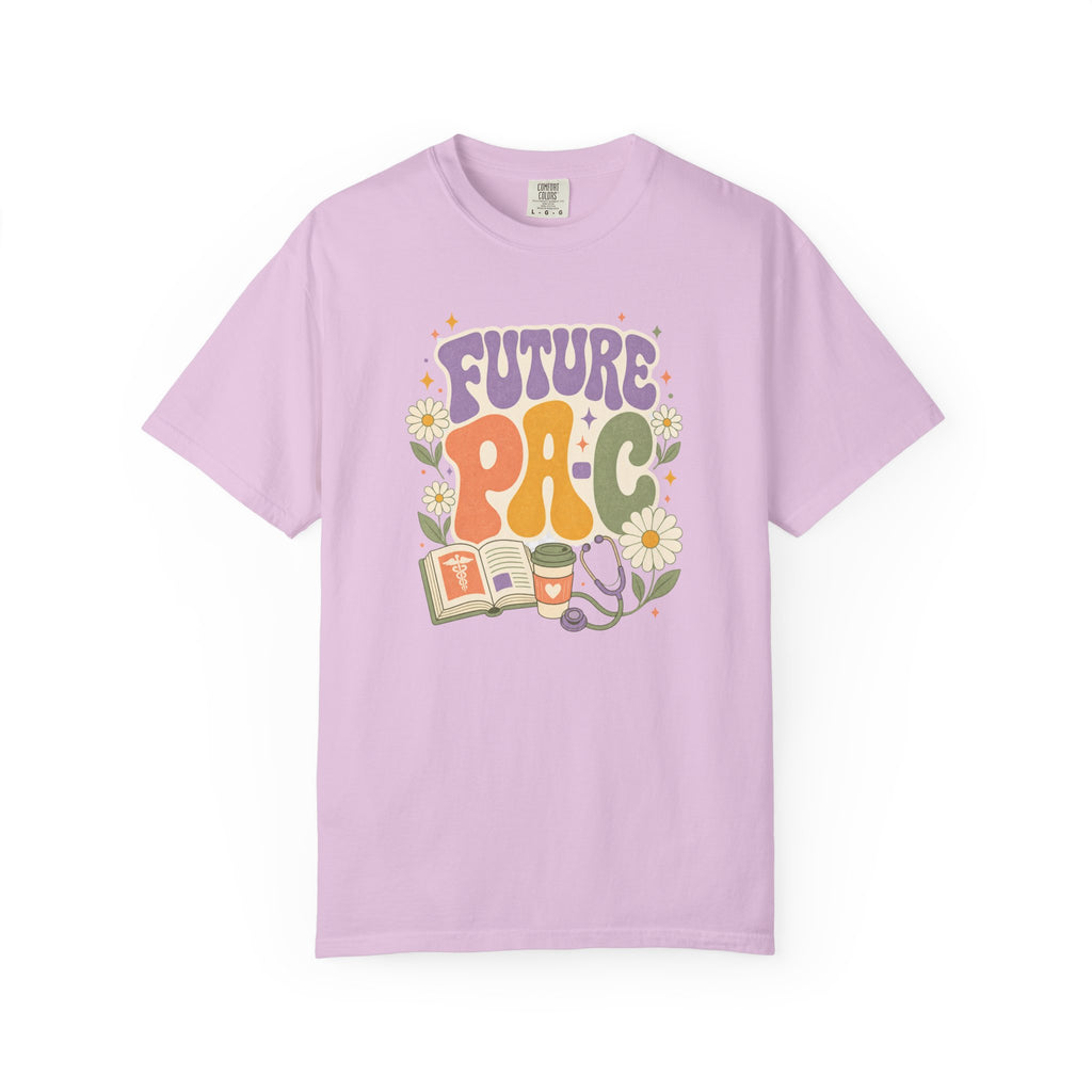 Future PA-C floral Comfort Colors 1717 tee in Orchid