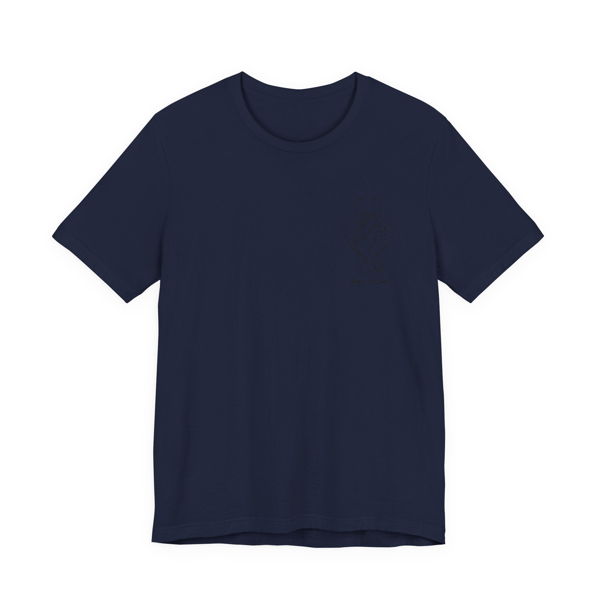 Born to Care Nurse Heart Stethoscope T-Shirt | Nurse Gift