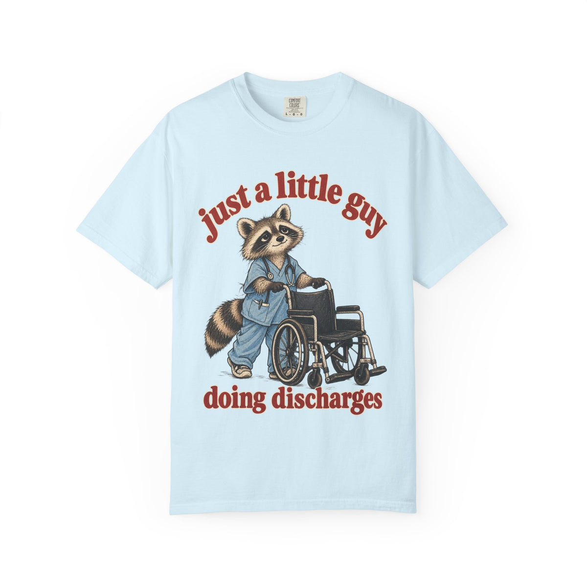 Just a Little Guy Doing Discharges Shirt in Chambray