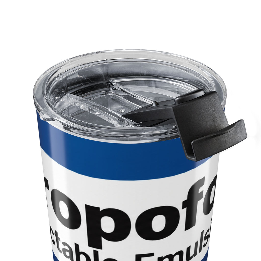 Propofol Medication Label Tumbler