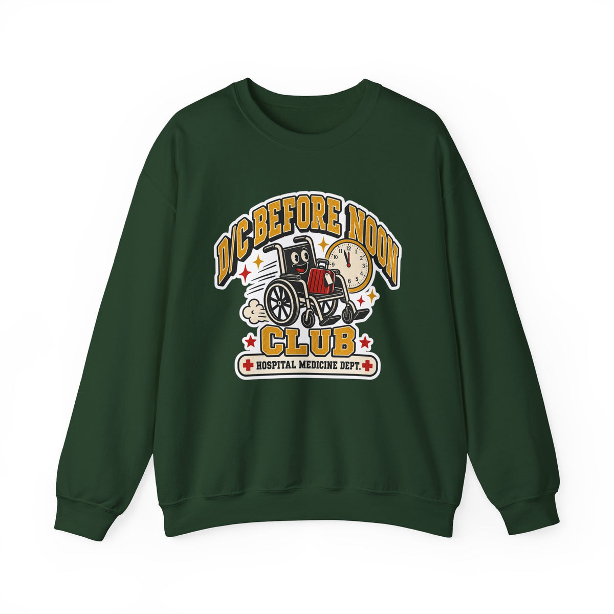 D/C Before Noon Club Sweatshirt in Forest Green