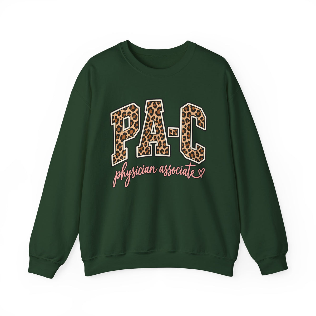 PA-C Leopard Sweatshirt in Forest Green
