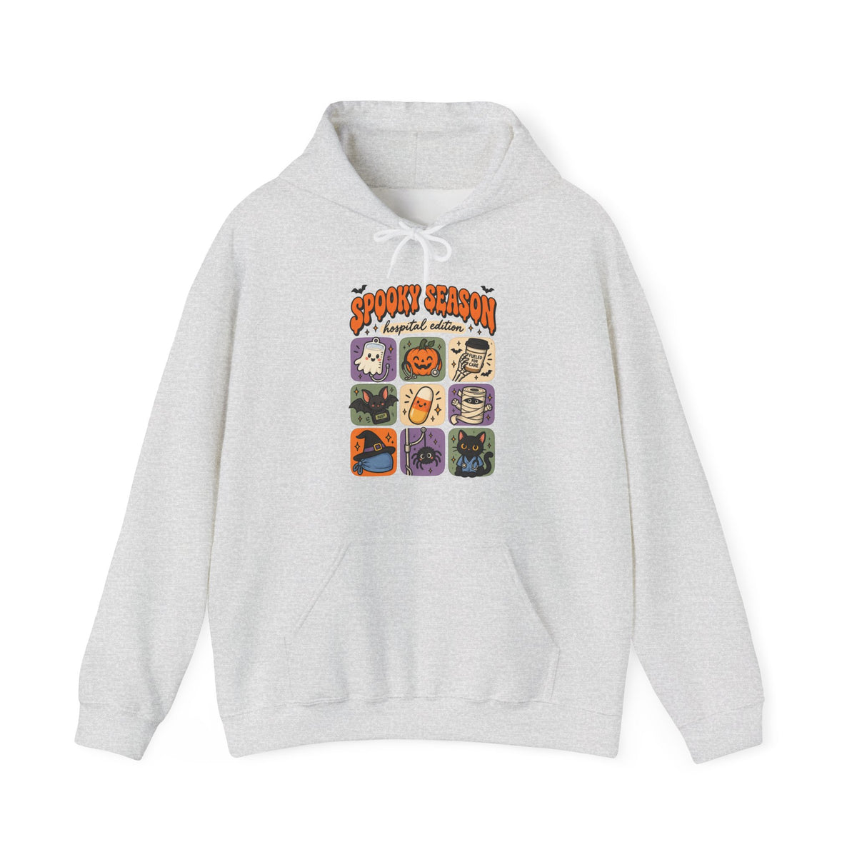Spooky Season Hospital Edition Hoodie in Ash