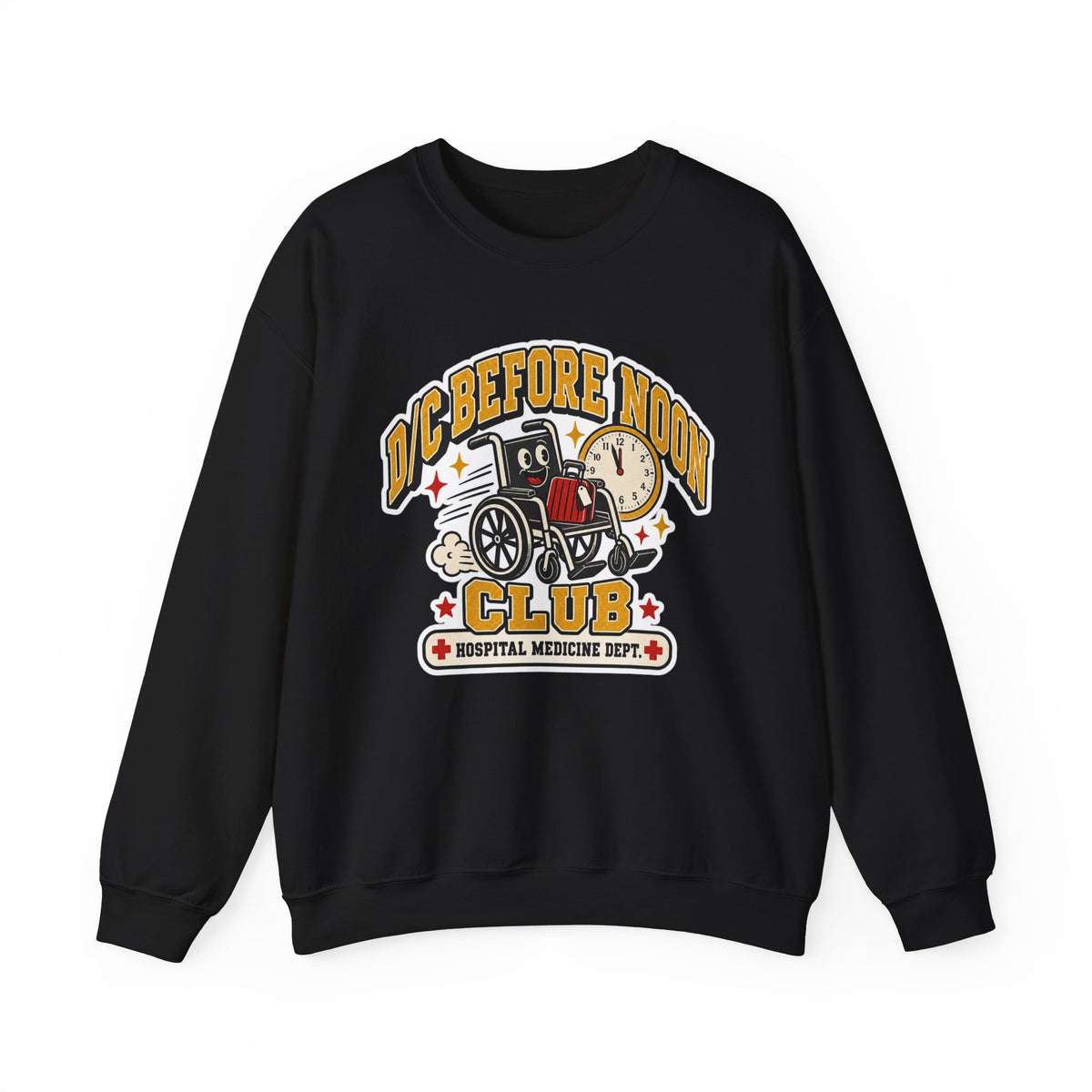D/C Before Noon Club Sweatshirt in Black