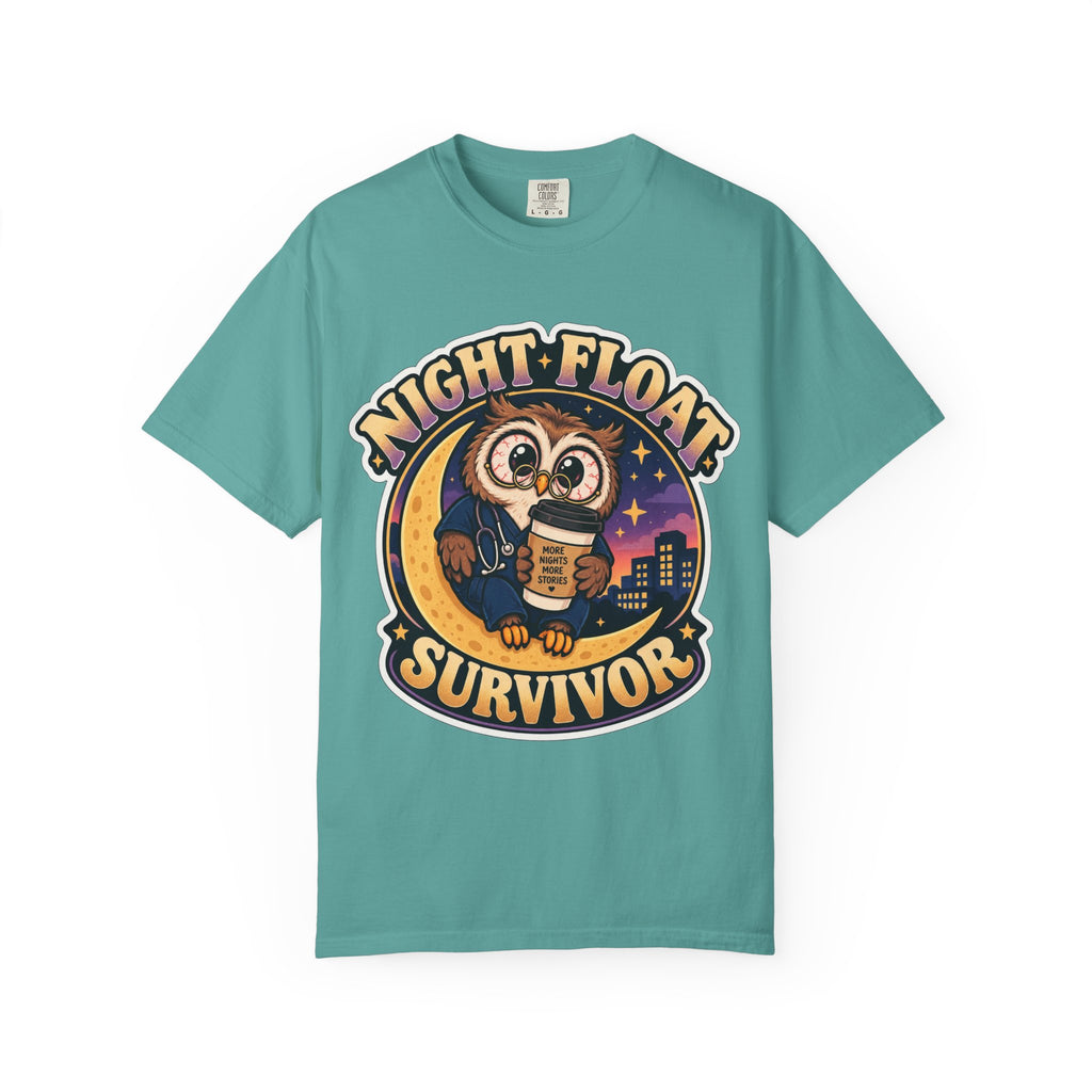Night Float Survivor Shirt in Seafoam