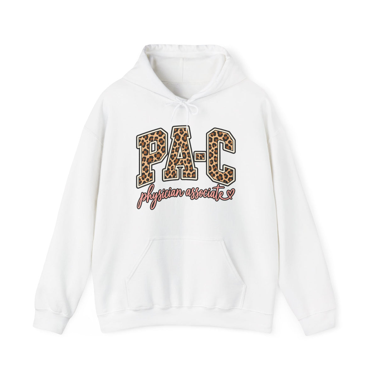 PA-C Leopard Hoodie in White