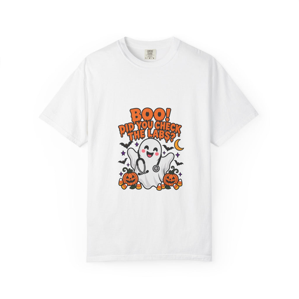 Boo! Did You Check the Labs? Shirt in White