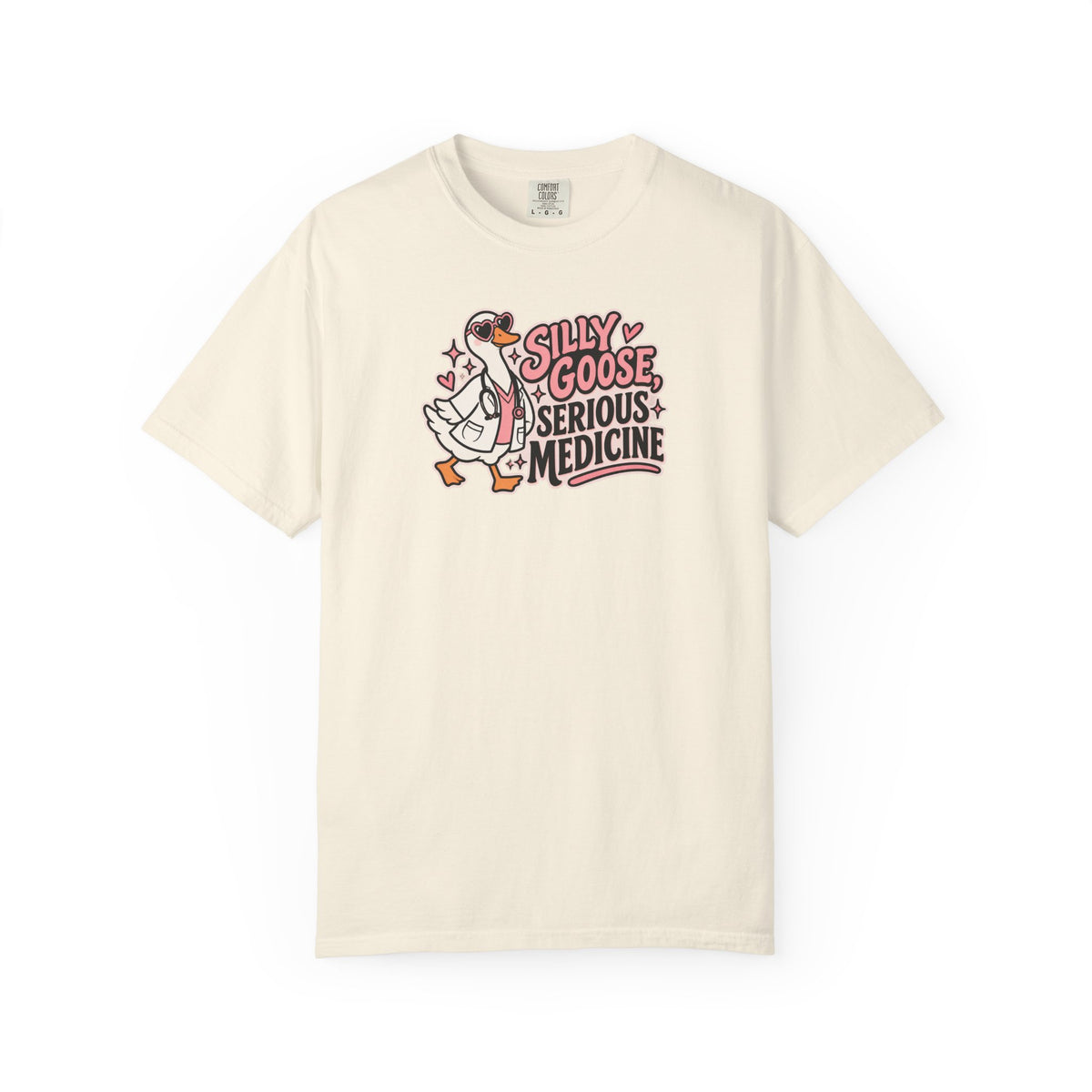 Silly Goose Serious Medicine Shirt in Ivory