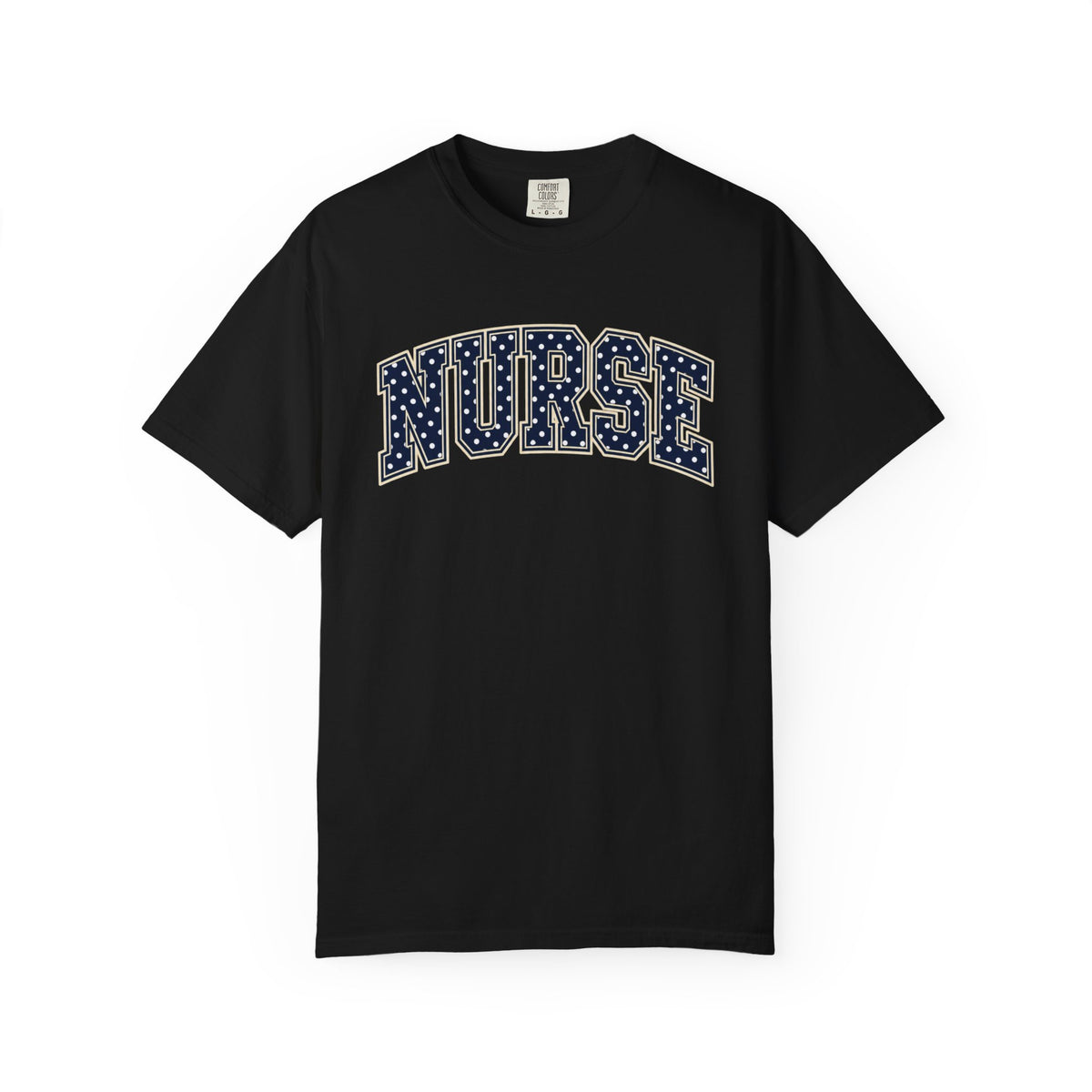 Nurse Varsity Shirt in Black
