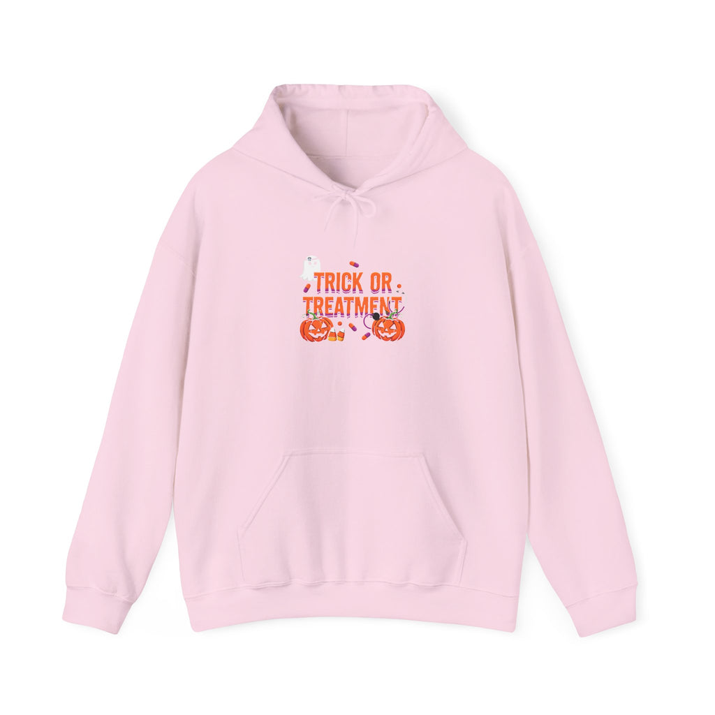Trick or Treatment Hoodie in Light Pink