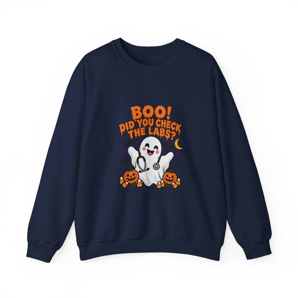 Boo! Did You Check the Labs? Sweatshirt in Navy