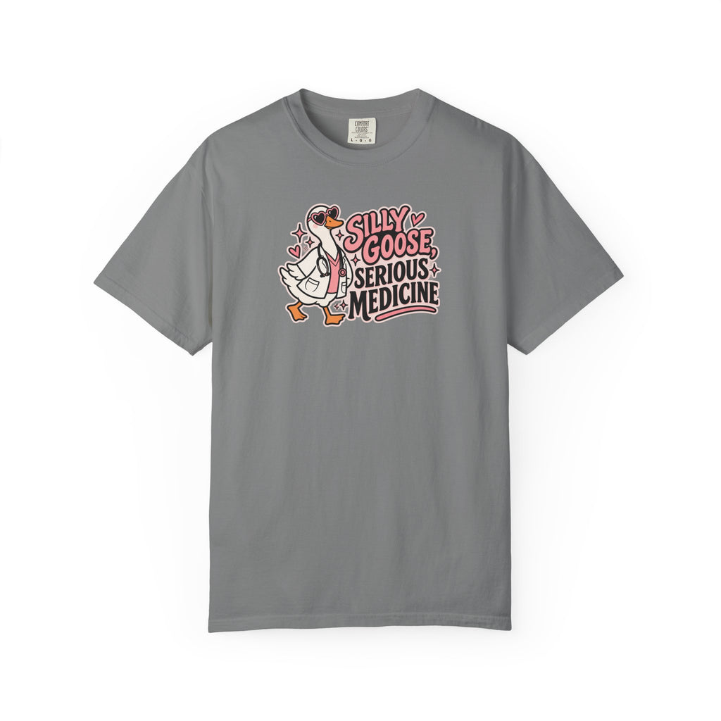 Silly Goose Serious Medicine Shirt in Grey