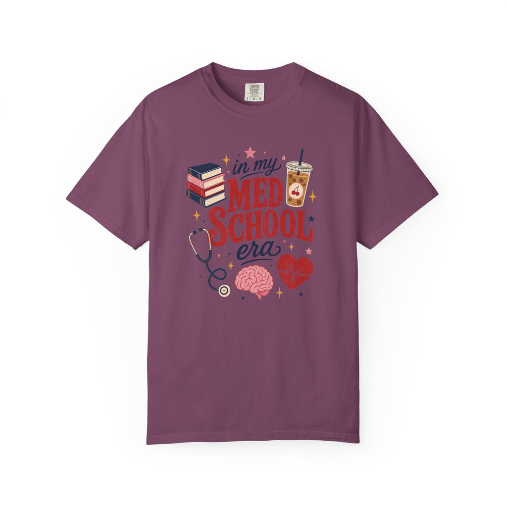 In My Med School Era Comfort Colors 1717 tee in Berry