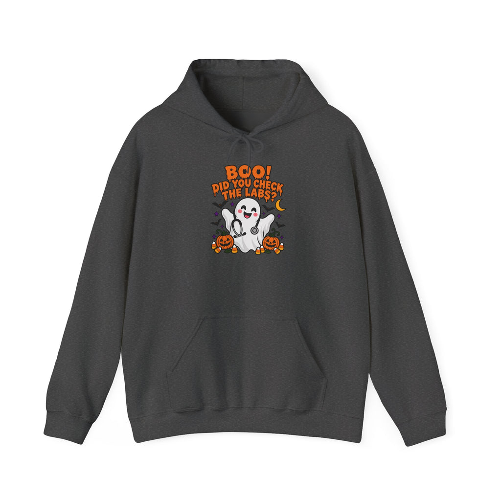 Boo! Did You Check the Labs? Hoodie in Dark Heather