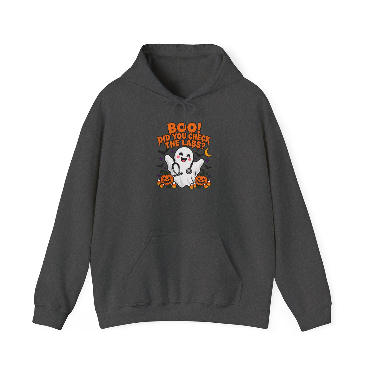 Boo! Did You Check the Labs? Hoodie in Dark Heather