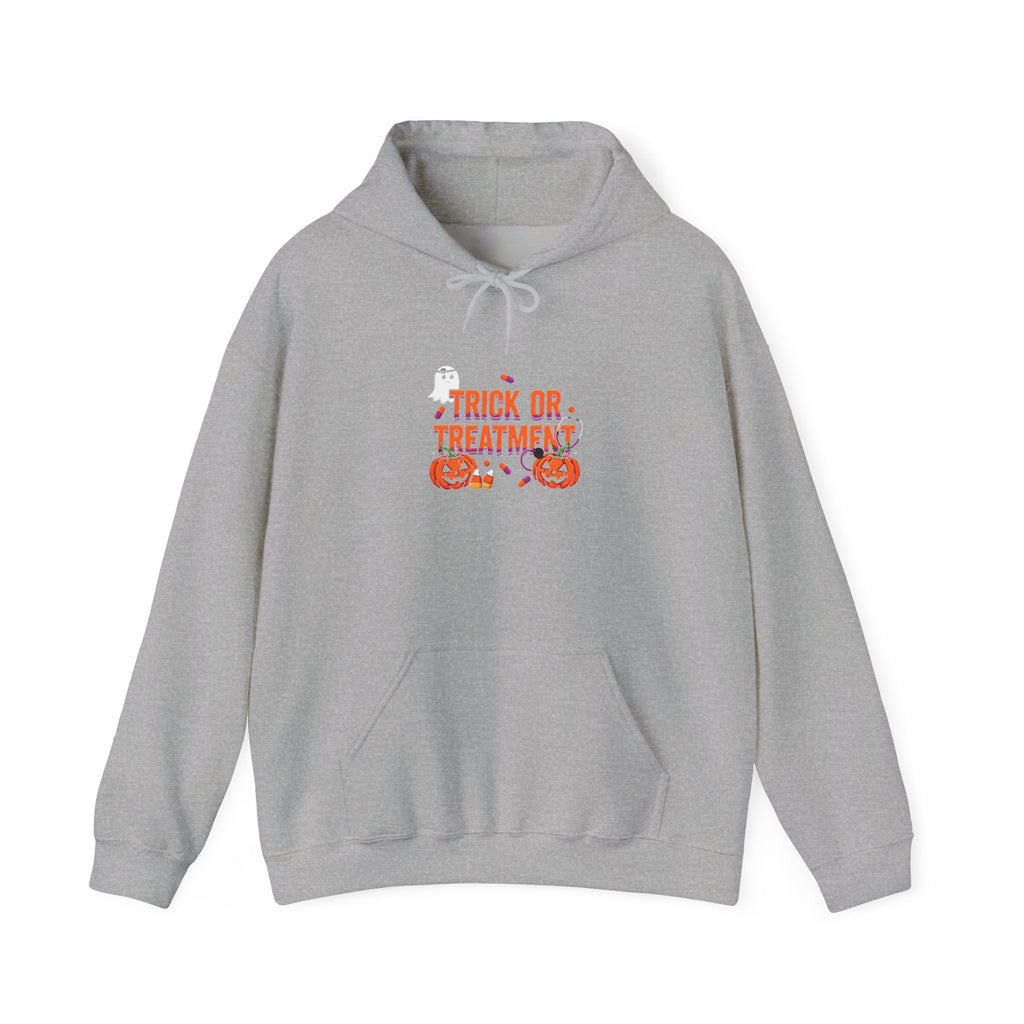 Trick or Treatment Hoodie in Sport Grey