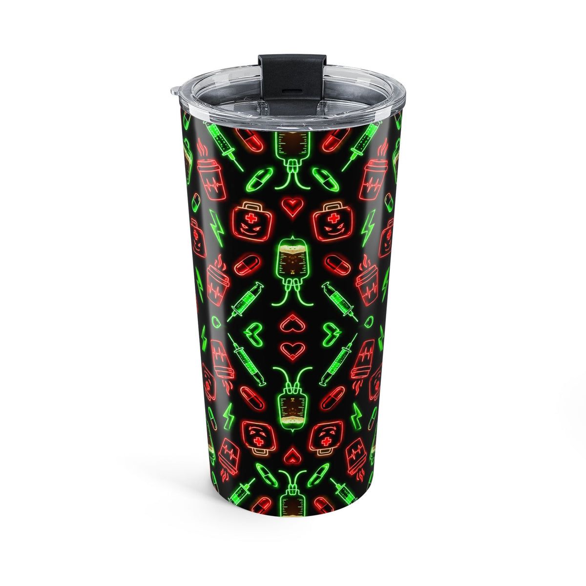 Neon Espresso Pattern Tumbler