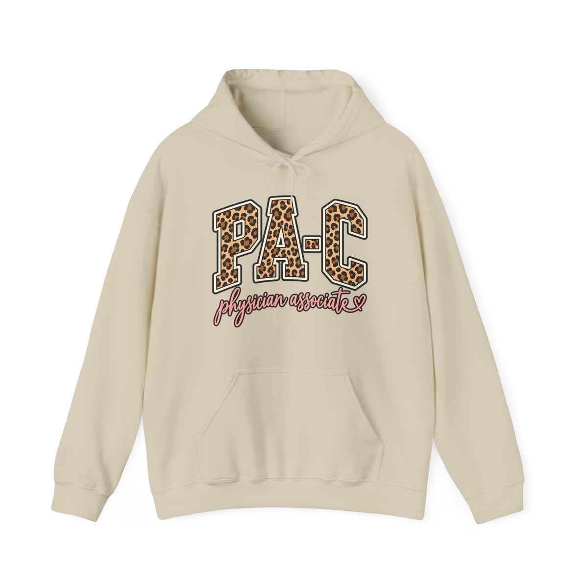 PA-C Leopard Hoodie in Sand