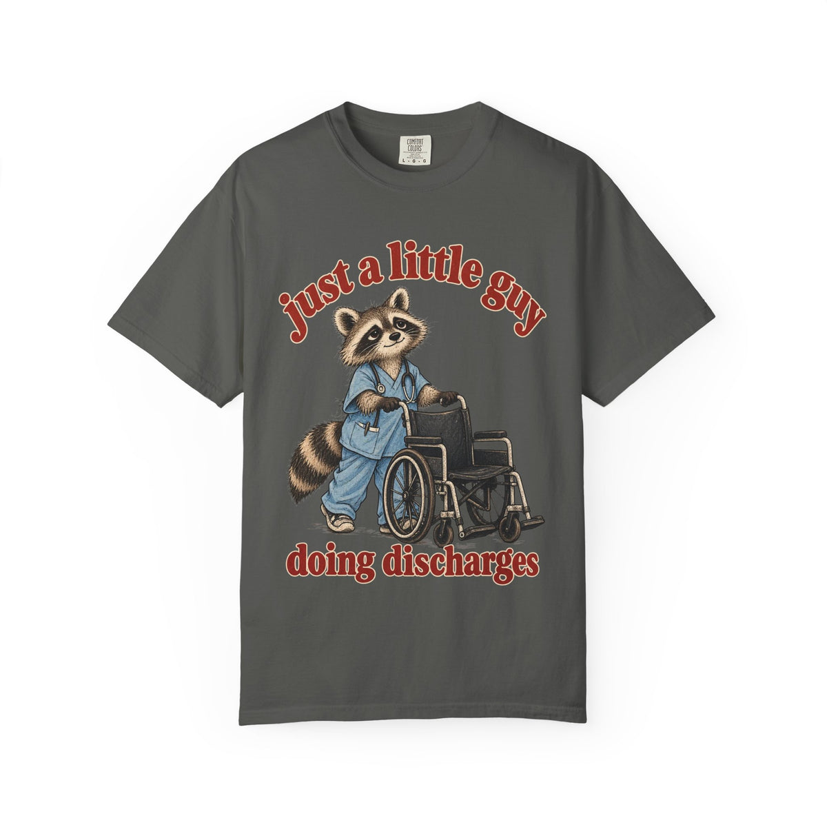 Just a Little Guy Doing Discharges Shirt in Pepper