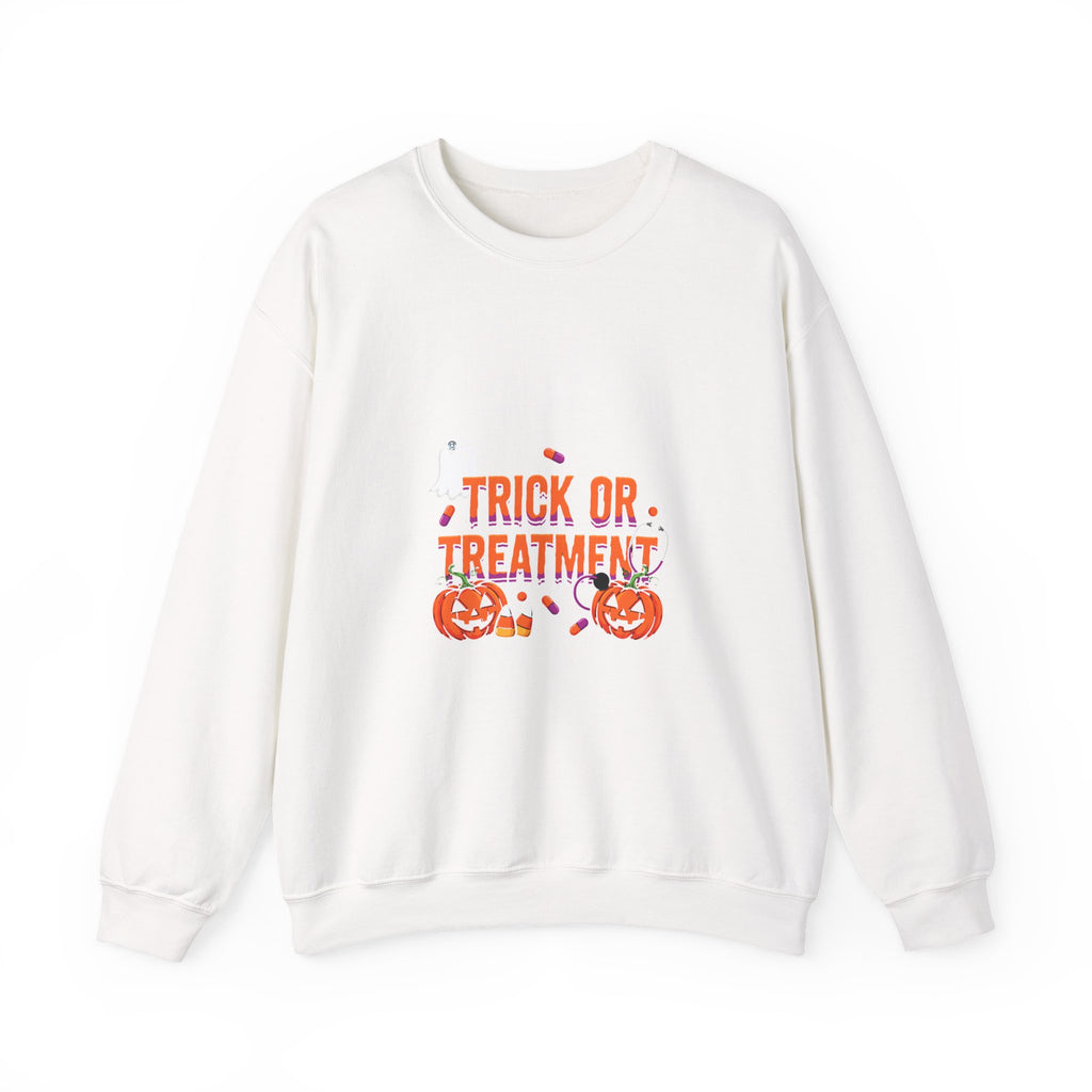 Trick or Treatment Sweatshirt in White