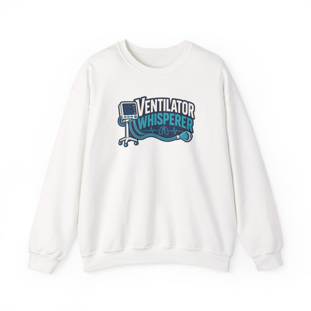Ventilator Whisperer Sweatshirt in White
