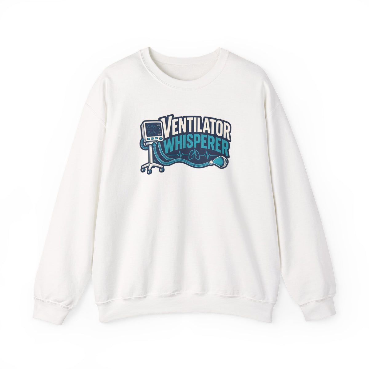 Ventilator Whisperer Sweatshirt in White