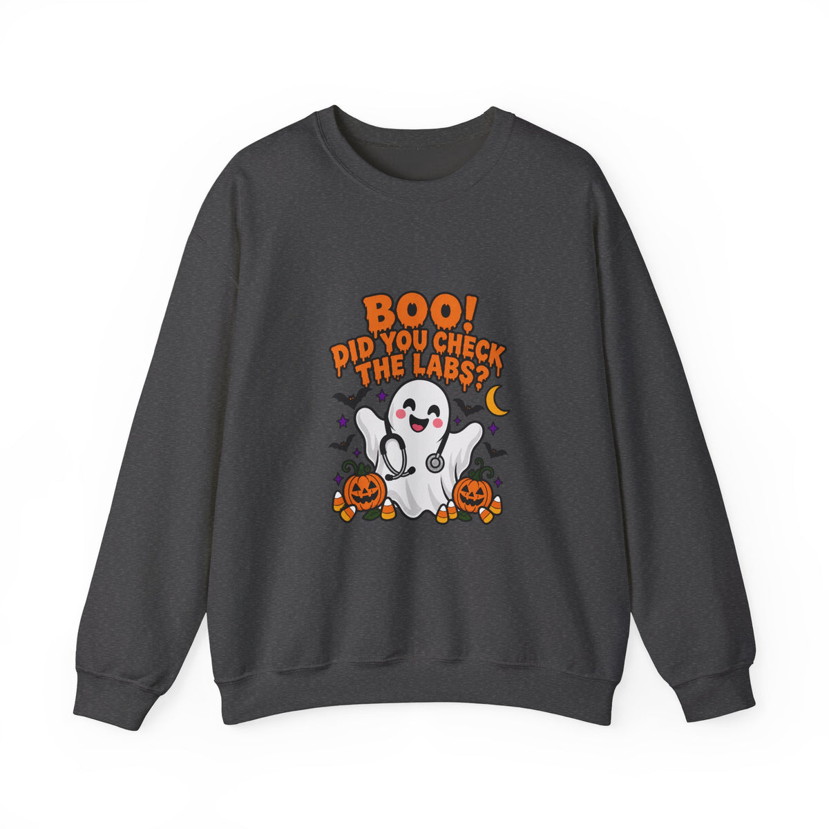 Boo! Did You Check the Labs? Sweatshirt in Dark Heather