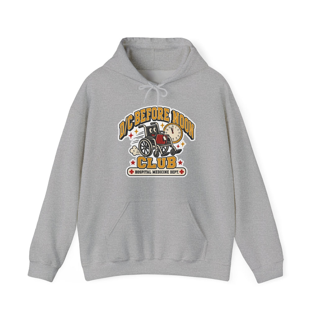 D/C Before Noon Club Hoodie in Sport Grey