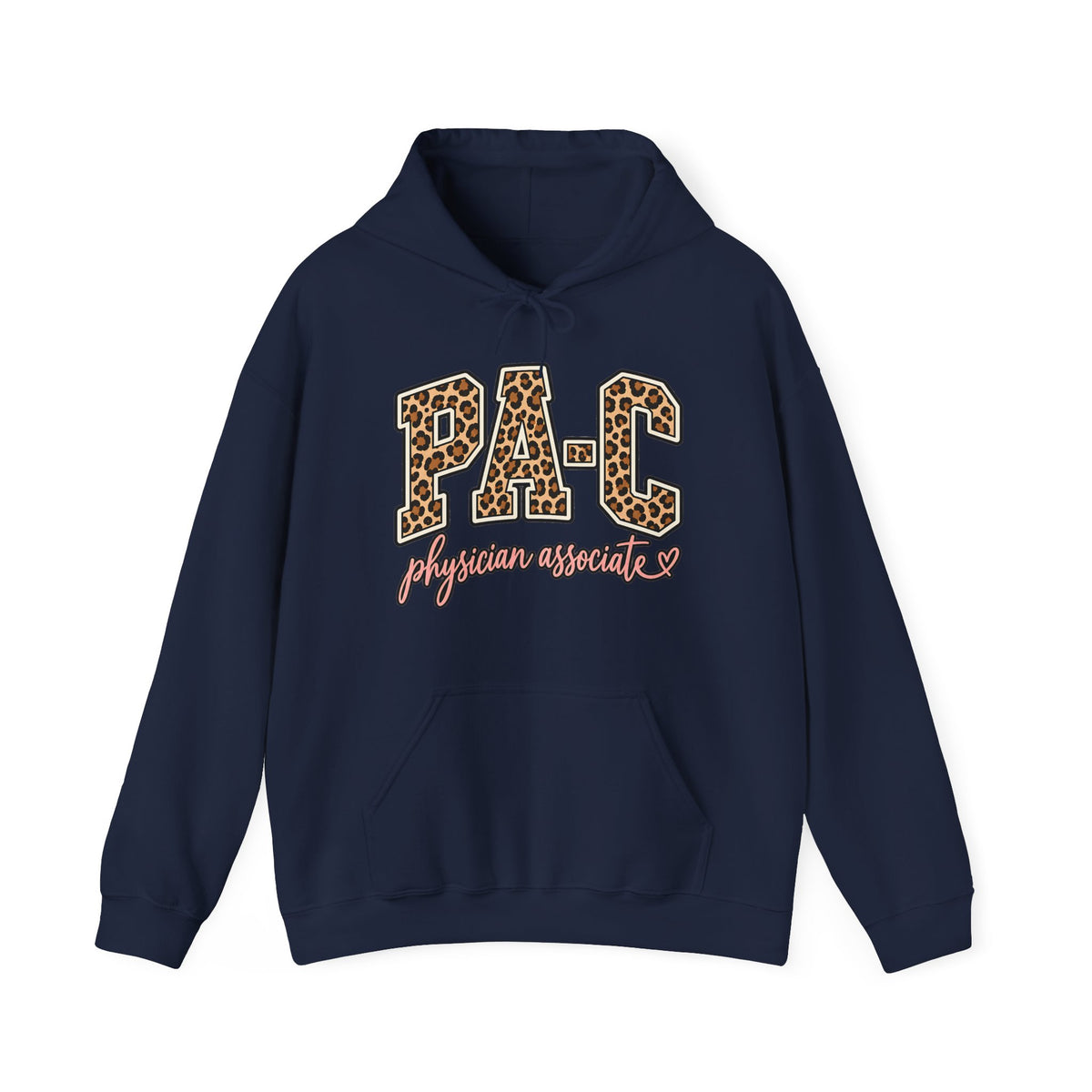 PA-C Leopard Hoodie in Navy