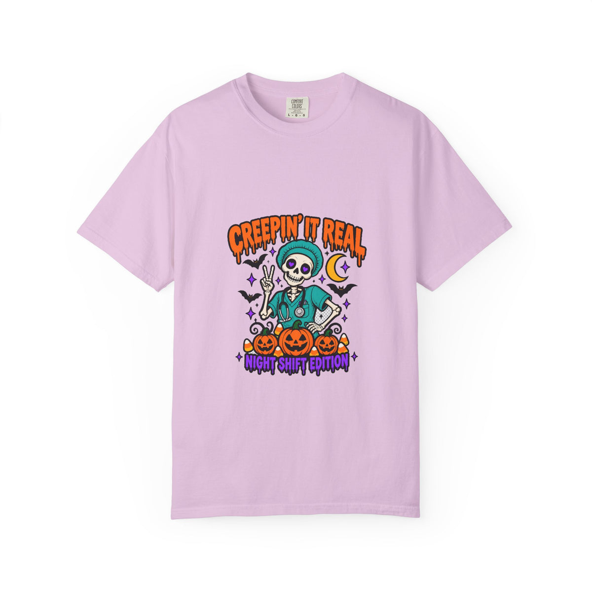 Creepin' It Real Night Shift Shirt in Orchid