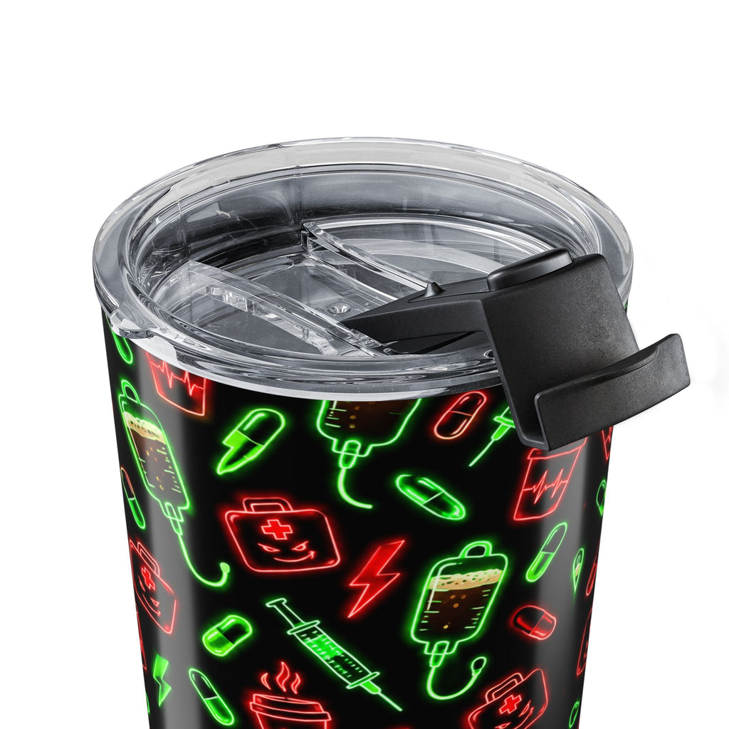 Neon Espresso Pattern Tumbler
