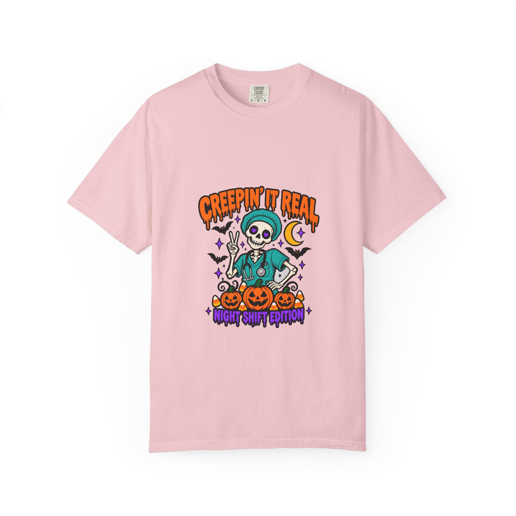 Creepin' It Real Night Shift Shirt in Blossom