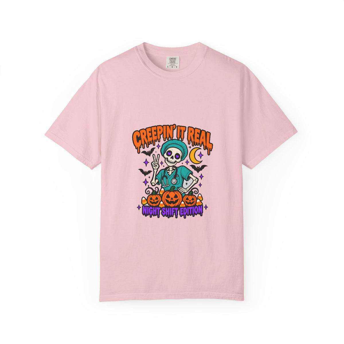 Creepin' It Real Night Shift Shirt in Blossom