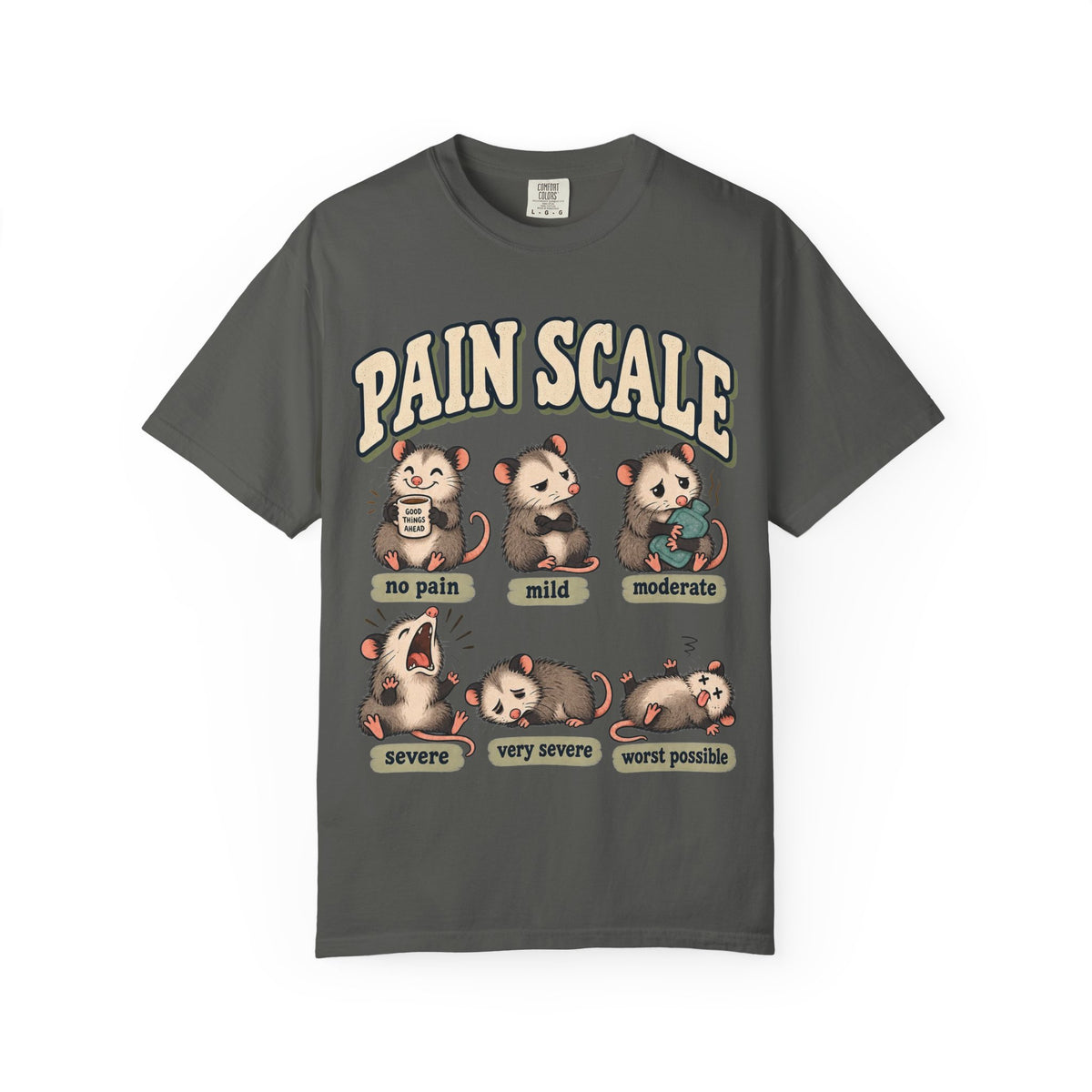 Pain Scale Opossum Shirt in Pepper