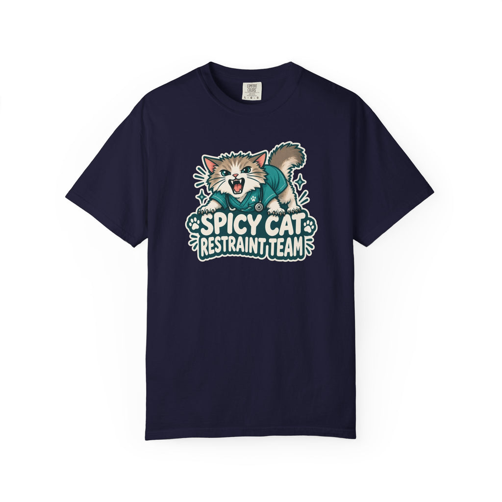 Spicy Cat Restraint Team Shirt in True Navy