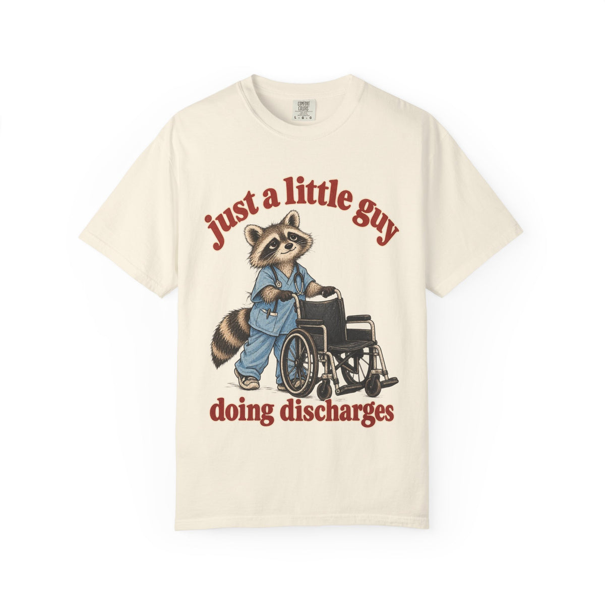 Just a Little Guy Doing Discharges Shirt in Ivory