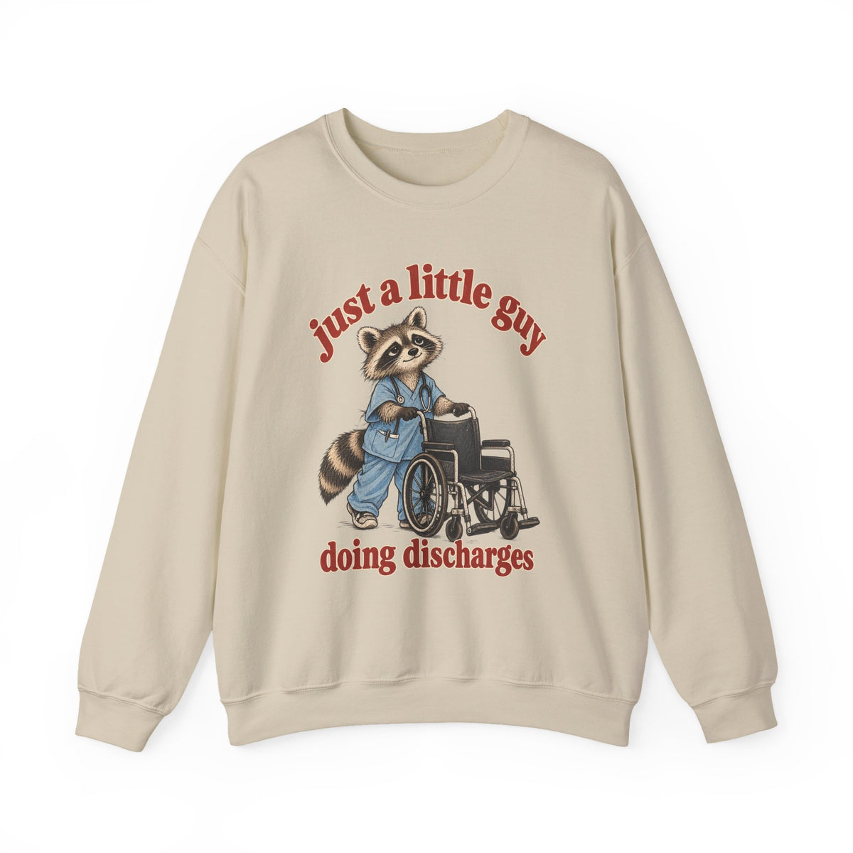 Just a Little Guy Doing Discharges Sweatshirt in Sand