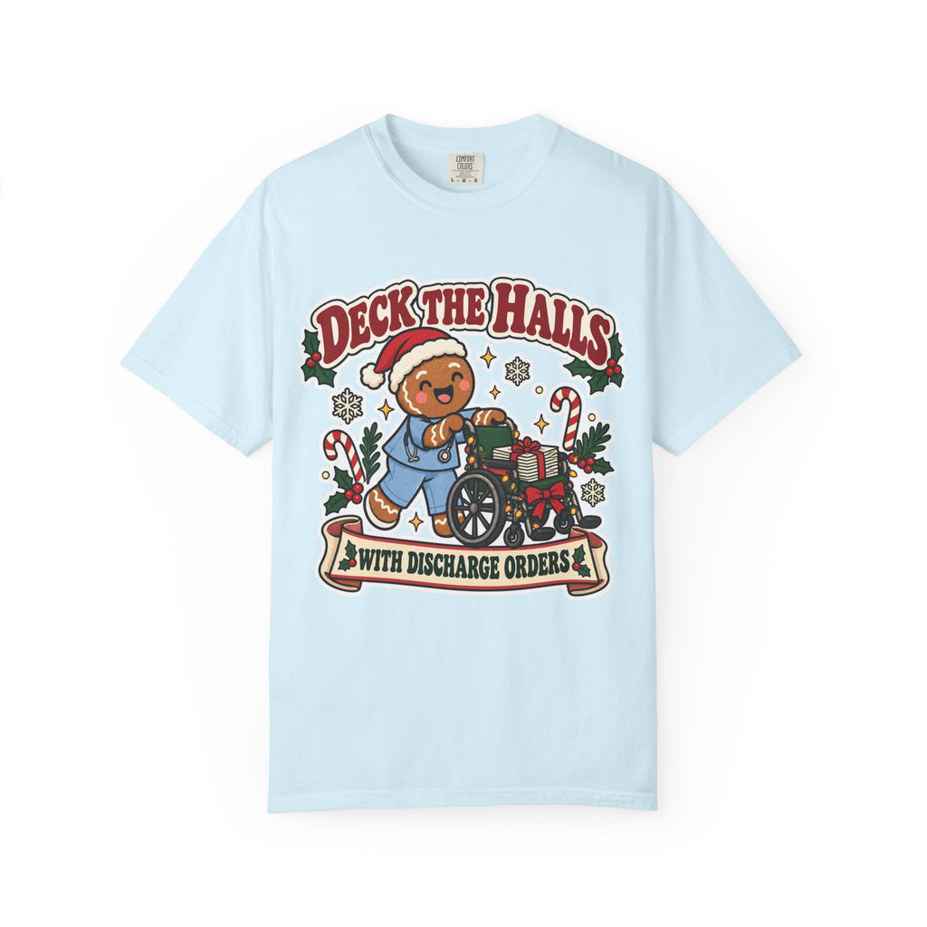 Deck the Halls with Discharge Orders Shirt in Chambray