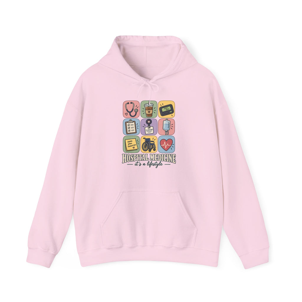 Hospital Medicine It's a Lifestyle Hoodie in Light Pink